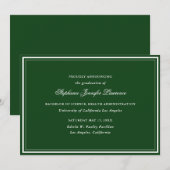 Aankondiging groen formeel Afstuderen (Voorkant / Achterkant)