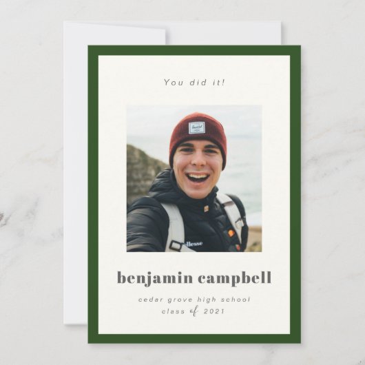 Aankondiging groen grensgebied Afstuderen (Voorkant)