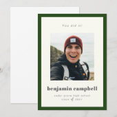 Aankondiging groen grensgebied Afstuderen (Voorkant / Achterkant)