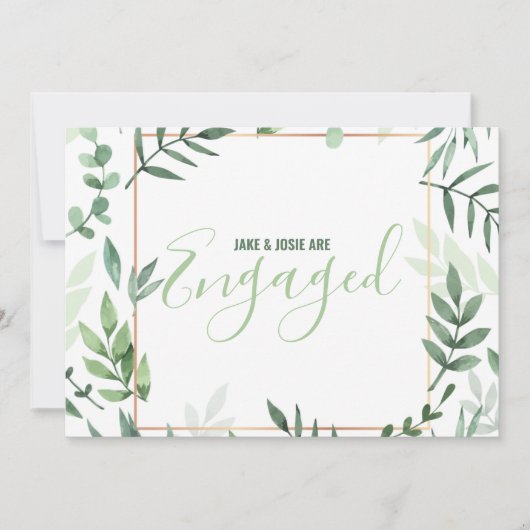 Aankondiging groene bladeren (Voorkant)