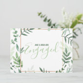 Aankondiging groene bladeren (Staand voorkant)