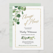 Aankondiging groene verandering van plannen (Voorkant / Achterkant)