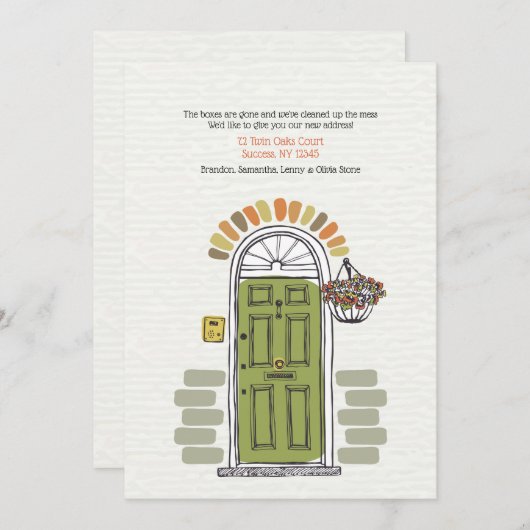 Aankondiging groenportier (Voorkant / Achterkant)