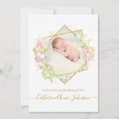 Aankondiging grootouder Baby Girl (Voorkant)