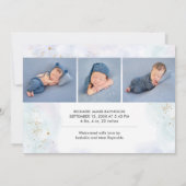 Aankondiging Hallo Wereldbabyjongen (Achterkant)