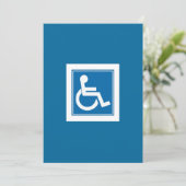 Aankondiging handicap Sign (Staand voorkant)