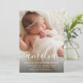 Aankondiging handtekenscript Fotogeboorte (Staand voorkant)