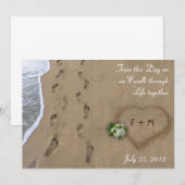 Aankondiging Hart & Sporen / Bewaar de datum (Voorkant / Achterkant)