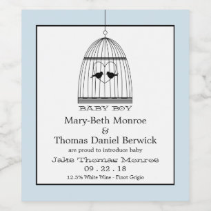 Aankondiging  hartinfanter wijn etiket