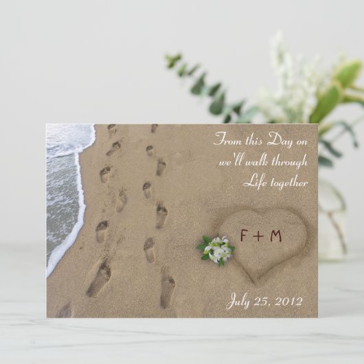 Aankondiging Heart & Tracks / Bewaar de datum (Staand voorkant)