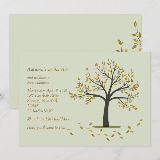 Aankondiging herfstverhuizing boomverplaatsing (Voorkant / Achterkant)
