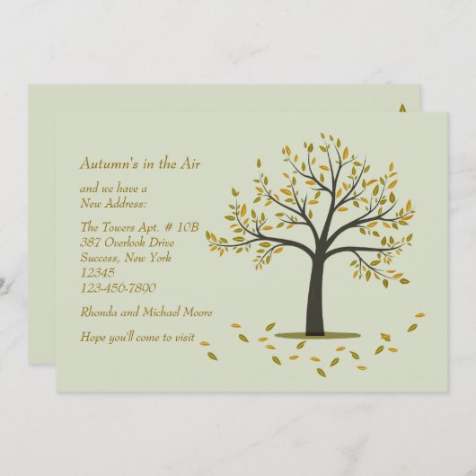 Aankondiging herfstverhuizing boomverplanting (Voorkant / Achterkant)