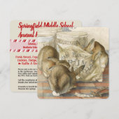 Aankondiging Holiday Bake Sale Bunnies (Voorkant / Achterkant)