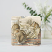 Aankondiging Holiday Bake Sale Bunnies (Staand voorkant)