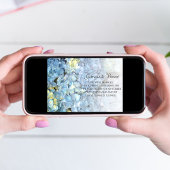 Aankondiging huwelijk blauwe hydrangea