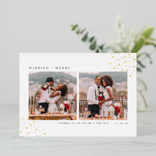 Aankondiging huwelijk huwelijk Folie huwelijk huwe (Staand Voorkant)