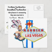 Aankondiging huwelijk Las Vegas (Voorkant / Achterkant)