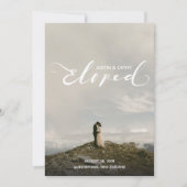 Aankondiging huwelijk persoonlijke opgebouwde name (Voorkant)