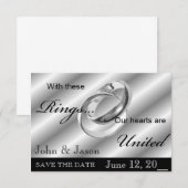 AANKONDIGING Huwelijksaankondiging homohuwelijk (Voorkant / Achterkant)