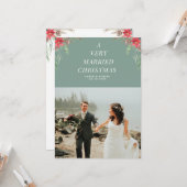 Aankondiging huwelijksfeest met Kerstmis (Voorkant / Achterkant in situ)