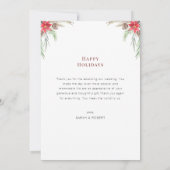 Aankondiging huwelijksfeest met Kerstmis (Achterkant)