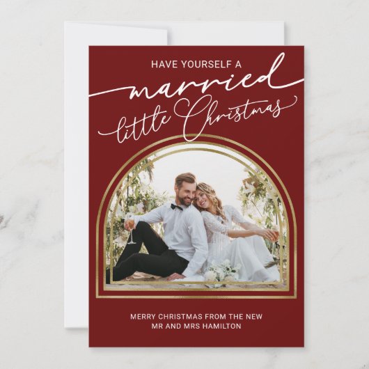 Aankondiging huwelijkskerstfeest (Voorkant)