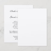 Aankondiging  huwelijksuitnodigingssets (Voorkant / Achterkant)