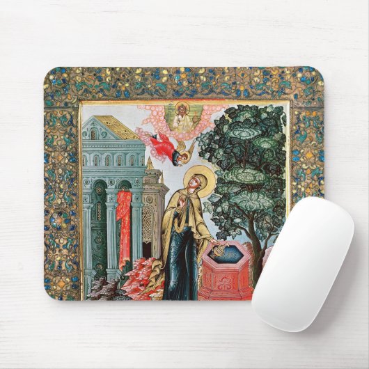 Aankondiging in de fontein muismat (Met muis)