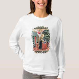 Aankondiging in de fontein t-shirt