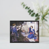 Aankondiging in de tuin briefkaart (Staand voorkant)