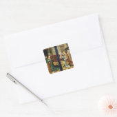 Aankondiging in Keulen Vierkante Sticker (Envelop)