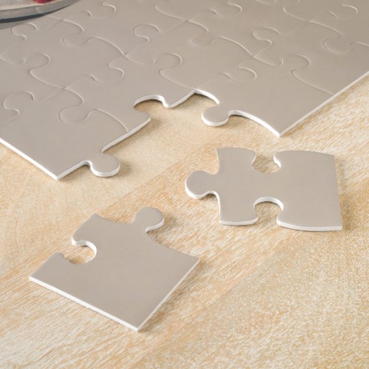 Aankondiging inkomende rookie foto zwangerschap legpuzzel (Zijkant)