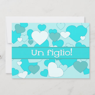 Aankondiging Italiaanse babyjongen ter geboorte