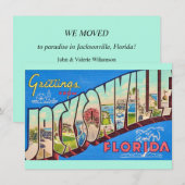 Aankondiging Jacksonville FL verhuizen (Voorkant / Achterkant)