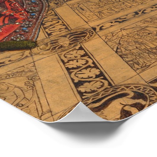 Aankondiging - Jan van Eyck Fine Art Poster (Hoek)