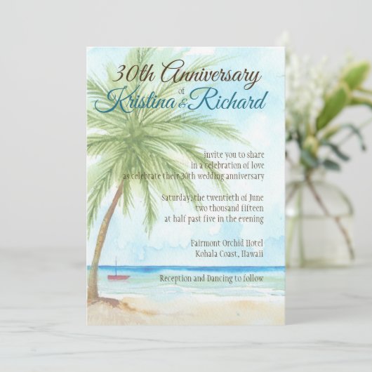 Aankondiging Jubileum palm (Staand voorkant)