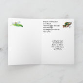 Aankondiging Kaart met Vissen thema Verjaardag Kaa (Binnen)