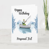 Aankondiging Kaart met Vissen thema Verjaardag Kaa (Voorkant)