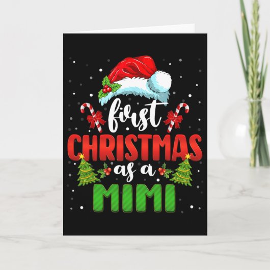 Aankondiging Kerstman Eerste Kerstmis Als Een Mimi (Voorkant)