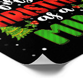 Aankondiging Kerstman Eerste Kerstmis als een Mimi Poster (Hoek)