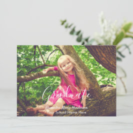 Aankondiging Kinder foto Afstuderen