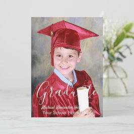 Aankondiging Kinder foto Afstuderen