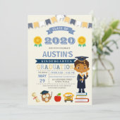 Aankondiging Kinder school Afstuderen (Staand voorkant)