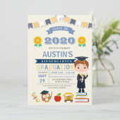 Aankondiging Kinder school Afstuderen (Staand voorkant)