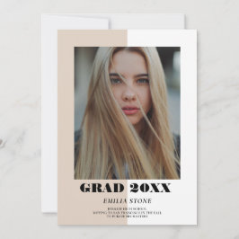 Aankondiging kleurblok Modern Afstuderen