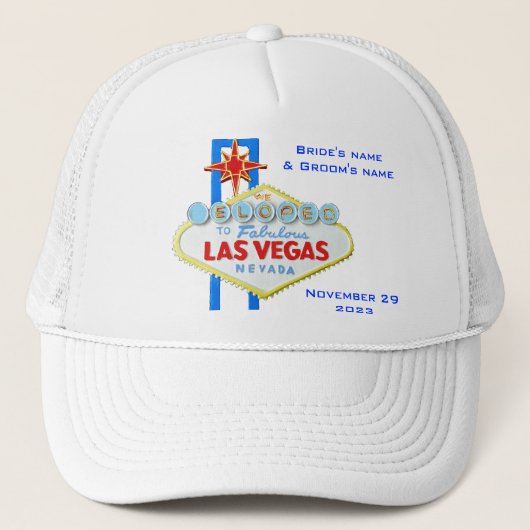 Aankondiging Las Vegas Elope Trucker Pet (Voorkant)