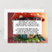 Aankondiging late huur briefkaart (Voorkant / Achterkant)