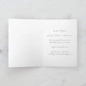 Aankondiging Lemon Gray Chevron Elopement (Binnen)