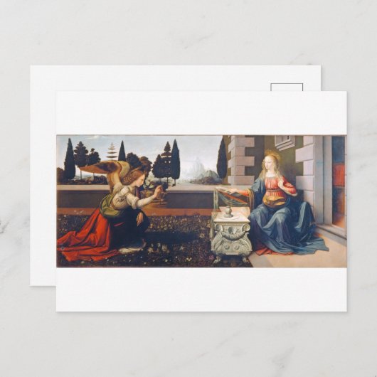 Aankondiging Leonardo da Vinci, 1472-1473 Briefkaart (Voorkant / Achterkant)