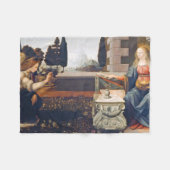 Aankondiging Leonardo da Vinci, 1472-1473 Fleece Deken (Voorkant (Horizontaal))